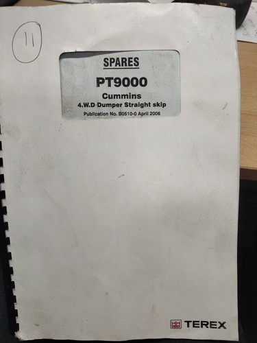 Terex pt9000 dumper parts - pt9000,