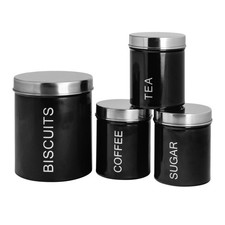 4x Kitchen Storage Canisters