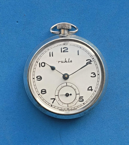 Vintage ruhla pocket - vintage, watch