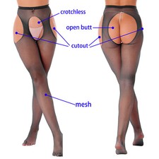 UK Women's High Waist Fishnet