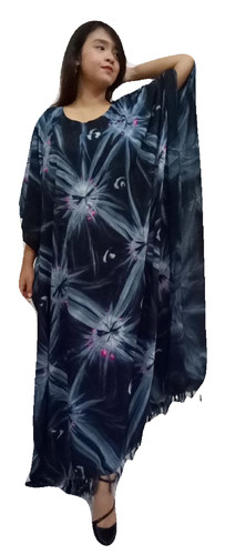 Star black cool kaftan long - star,