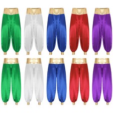 Mens Pants Comfortable Costume Long Trousers Stage Performance Clubwear Hippie