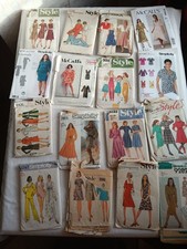 Job Lot Vintage Sewing Patterns 16 Style, Simplicity, McCalls & Butterick