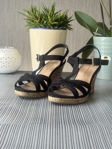 Newlook black strappy cork - black,