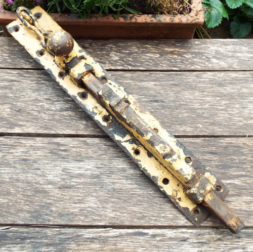Iron slide bolt - slide, /