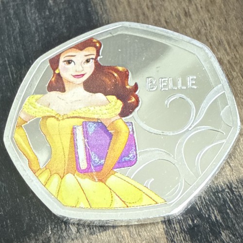 Disney belle 50p - 50p, shaped