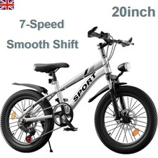 Boys Silver Bicycle 7-Speed