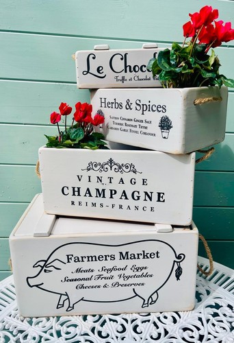 Vintage rustic wooden crate - rustic,