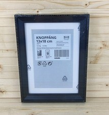 Ikea Knoppang Black Picture Frame 5x7" 4x6" 13x18cm 10x15cm Traditional (Sealed)