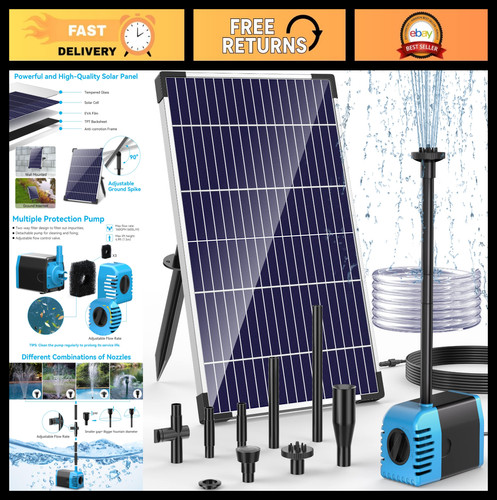 12w solar water pump 160gph - solar,