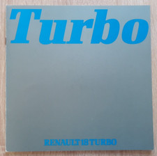 Renault 18 Turbo Brochure c.1981 - Prestige