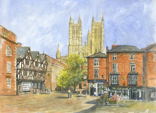 Lincoln cathedral hand - cathedral,