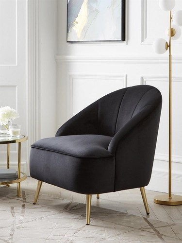Cali accent chair black - cali,