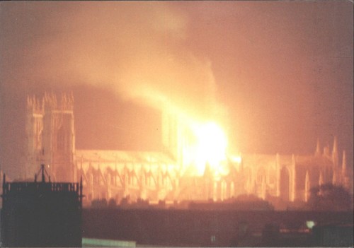 York minster fire 1984 - york,