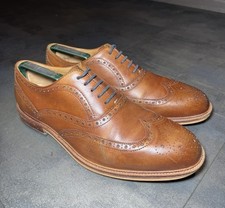 MENS DUNE BROWN LEATHER SHOES