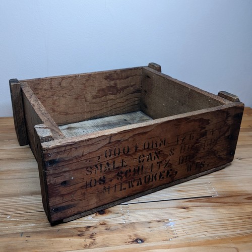 Vintage original wooden crate - vintage,