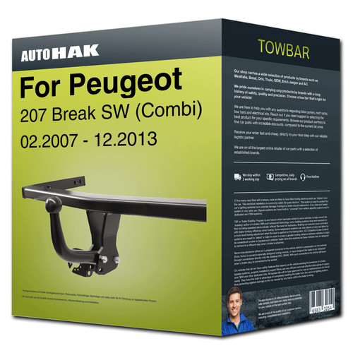 Towbar fixed for peugeot - fixed, ›for