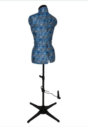 Dress form woodblock - dress, floral