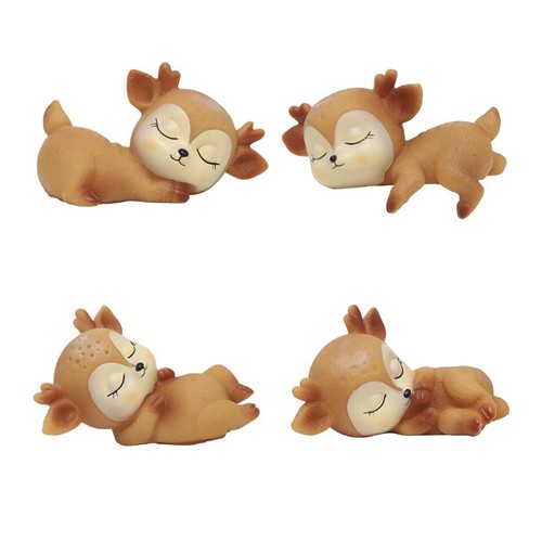 Set sleeping deer - 4,