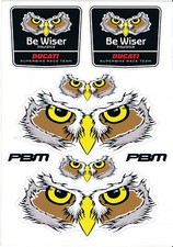 Ducati PBM Superbike Race Team - Stickers Decals Set - Be Wiser - Collectable