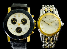 2x Wristwatches Quartz Chronograph Gaultier Geneva & Maurice Lacroix Switzerland
