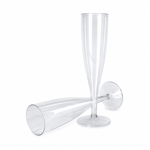 Clear champagne flutes - x,