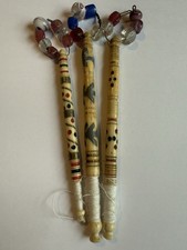 3 DELIGHTFUL ANTIQUE BONE LACE