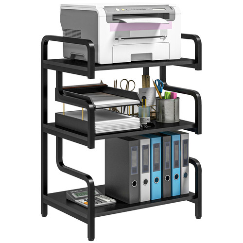 Tier storage shelf - 3-tier, metal