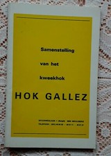 JULES GALLEZ 1975 PIGEON RACING LOFT PEDIGREE BREEDING BOOKLET 