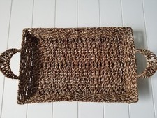 Tray Woven Wicker Variegated