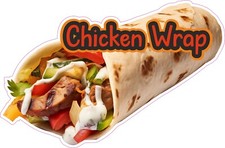 Chicken Wrap sticker trailer