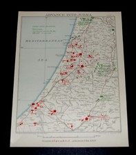 WW1 Map (17) PALESTINE -