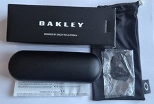 Oakley Glasses Hard Case - Black - With Pouch & Lens Template - Boxed 