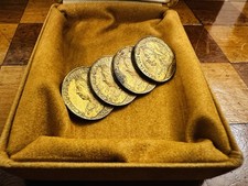 Vintage Faux Victorian Coin Brooch Repair Needed Costume Jewellery