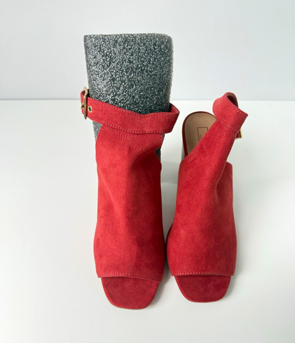 Collection red faux suede - red,