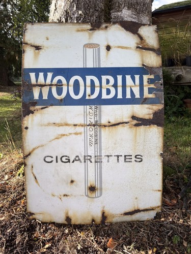 Vintage original enamel sign - vintage,