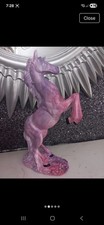 Pink Purple Rearing Unicorn