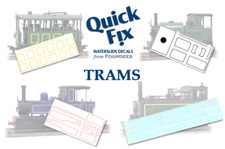 Decals for Fourdees Locomotive Kits - Trams