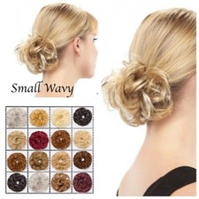 Koko Messy Bun Hair Scrunchie Small Medium Natural Look Realistic Hairpiece Updo