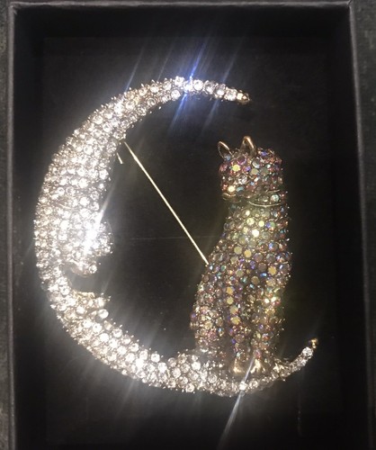 Crescent man moon - man, cat