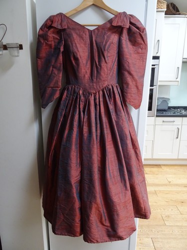 Vtg fiorito silk dress 1980s - dress,