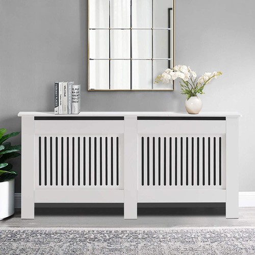 92cm tall white radiator cover - tall,