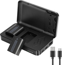 2 Pack NP-FW50 Battery For Sony A6000 A6500 A7R A7R II A7S A7S II-A7 A7II RX10