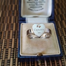 Clogau 925 Sterling Silver Ring, Tree Of Life Heart Ring, Size J US 4.75