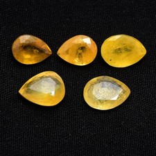 Pcs natural yellow sapphire - pcs,