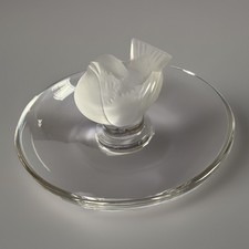 Lalique Sparrow Trinket Dish 