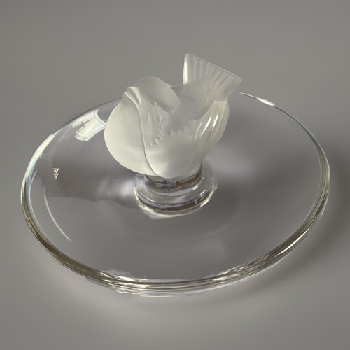 Lalique sparrow trinket - trinket, dish