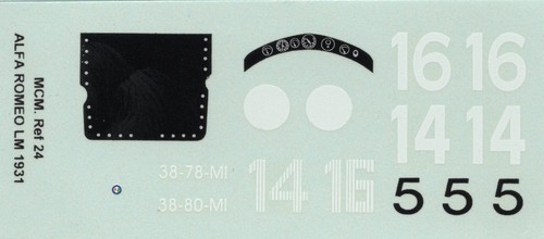 Decals only mcm models - -,