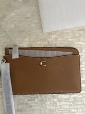 Coach L Zip Wristlet Polished