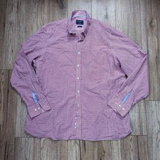 Hackett Red & White Check Long